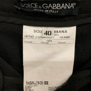 Dolce & Gabbana pants - black fringe detail 🤗